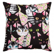 Набор для вышивания РТО арт.CU053 Найди влюбленного кота 40х40 см