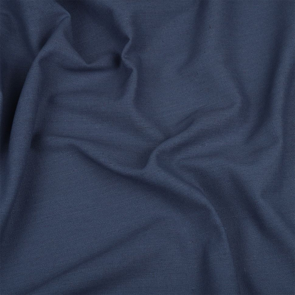 Ткань льняная TBYLi-1004-52 185г/м? 30% лен 25хб 25%виск 20%ПЭ шир 140см цв.52 джинс рул 10м