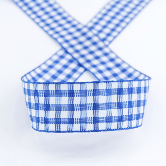 20178_Лента с рисунком клетка SAFISA, 25 мм, 25 м, цвет 13, синий 20178_Лента с рисунком клетка SAFISA, 25 мм, 25 м, цвет 13, синий