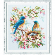Набор для вышивания ЧУДЕСНАЯ ИГЛА арт.130-041 Весенняя песня 21х27 см