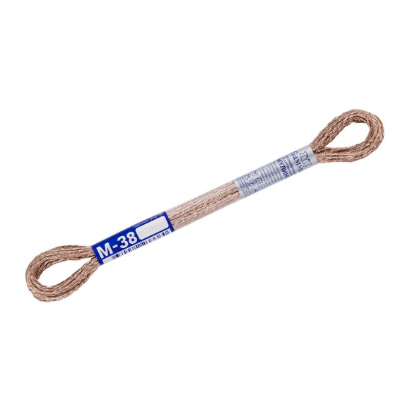 Нитки для вышивания Gamma мулине NM металлик 100% полиэстер 12 x 8 м цв.М-38 под бронзу