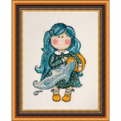 Набор для вышивания NEOCRAFT арт.ГР-02 Водолей 11х16 см