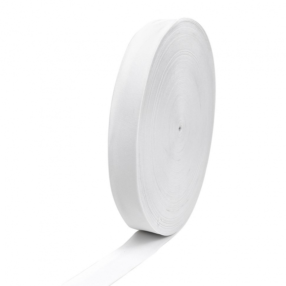 Резинка тканая 030мм цв.белый 20,96 гр/м уп.40м