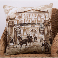 Набор для вышивания PANNA арт. PD-1890 Подушка Старый Петербург 42х42 см