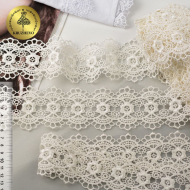 Кружево гипюр KRUZHEVO арт.TR.8G8218 шир.55мм цв.4 айвори уп.9м