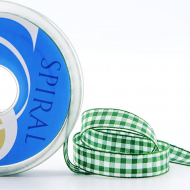 20187_Лента с рисунком клетка SAFISA, 16(18) мм, 25 м, цвет 25, зеленый