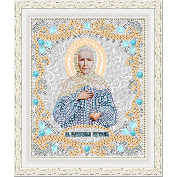 Рисунок на ткани (Бисер) КОНЁК арт. 7119 Св. Матрона 15х18 см