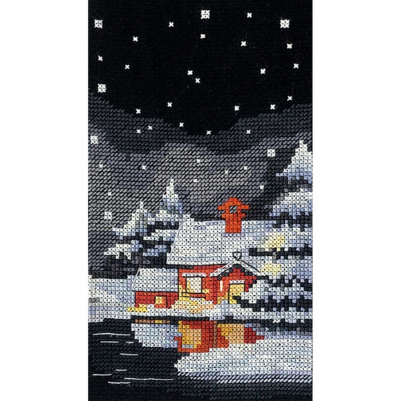 Набор для вышивания СДЕЛАЙ СВОИМИ РУКАМИ арт.О-27 Отражение. Спокойствие 9х16 см