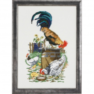 Набор для вышивания PERMIN арт.92-4176 Птицеферма 35х25 см