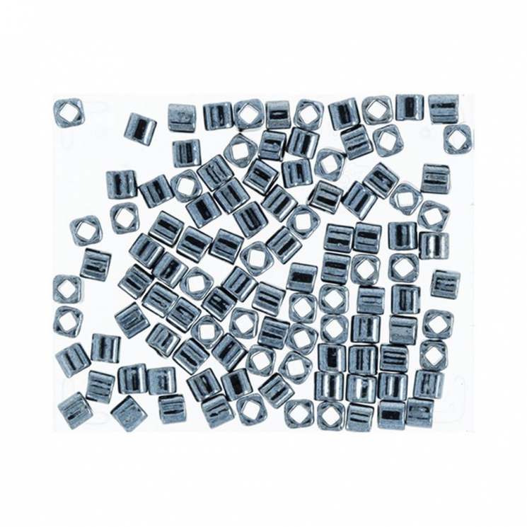 Бисер Япония "TOHO" CUBE №2  3 мм 5 х 5 г №0081 т.серый