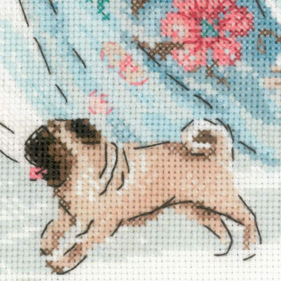 Набор для вышивания РИОЛИС арт.1723 Рококо, Прогулка 25х33 см