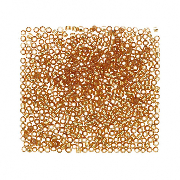 Бисер Япония "TOHO" 10/0  круглый 2  2.4 мм 5 х 5 г №0022C т.золотистый