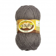 Пряжа ADELIA KISS (100% полиэстер) 10х50г/145м цв.26 т.серый