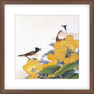 Набор для вышивания крестом XIU CRAFTS арт.2030849 Сидя на золотой мушмуле 38х38 см