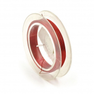 Проволока для бисера ?0,3мм арт.ТВ HET-11 цв.красный рул.50м