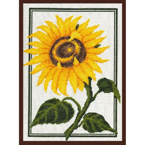 Набор для вышивания ПАЛИТРА арт.01.001 Подсолнух 23х30 см
