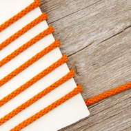 184856_Шнур PEGA хлопковый, цвет оранжевый, 5,3 мм
