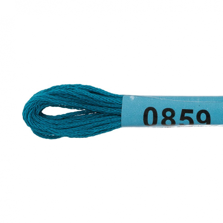 Нитки для вышивания Gamma мулине (0820-3070) 100% хлопок 24 x 8 м цв.0859 т.морская волна