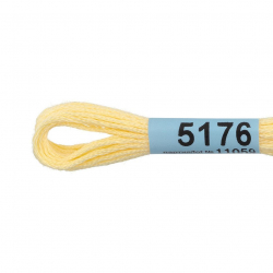 Нитки для вышивания Gamma мулине (3173-6115) 100% хлопок 24 x 8 м цв.5176 желтый