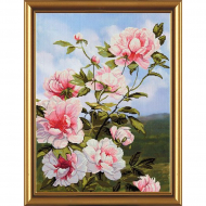 Набор для вышивания мулине НОВА СЛОБОДА арт.СВ1137 Пионы 39х53 см