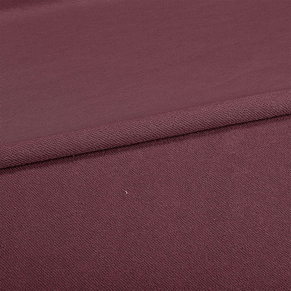 Ткань трикотаж Футер 3х нитка петля хлопок 310г пенье 180см слива рул.35-60м рул.35-60м