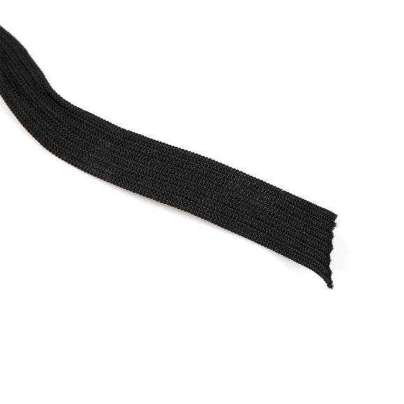 Резинка вязаная 3,9г арт.ТВ-008мм цв.черный бобина уп.100м