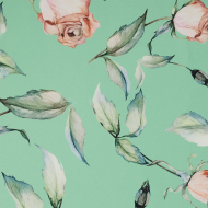 Ткань шелк Армани креп 90 г/м? 97% полиэстер, 3% лайкра шир.148 см арт.T.0028.6 цв.06 мятный рул.25м