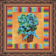 Набор для вышивания бисером АБРИС АРТ арт. AB-090 Гортензия 40х40 см