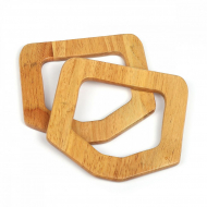 Ручка для сумки, арт.МН-02074-1 дерево, разм 13х12 см, цв.натуральный, уп.2шт Ручка для сумки, арт.МН-02074-1 дерево, разм 13х12 см, цв.натуральный, уп.2шт