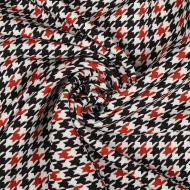 Ткань Барби 200 г/м? 95% полиэстер, 5% лайкра шир.148 см арт.Bar.pr.0419.5 цв.05 гусиная лапка рул.25м