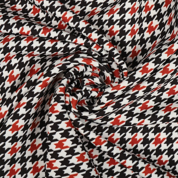 Ткань Барби 200 г/м? 95% полиэстер, 5% лайкра шир.148 см арт.Bar.pr.0419.5 цв.05 гусиная лапка рул.25м