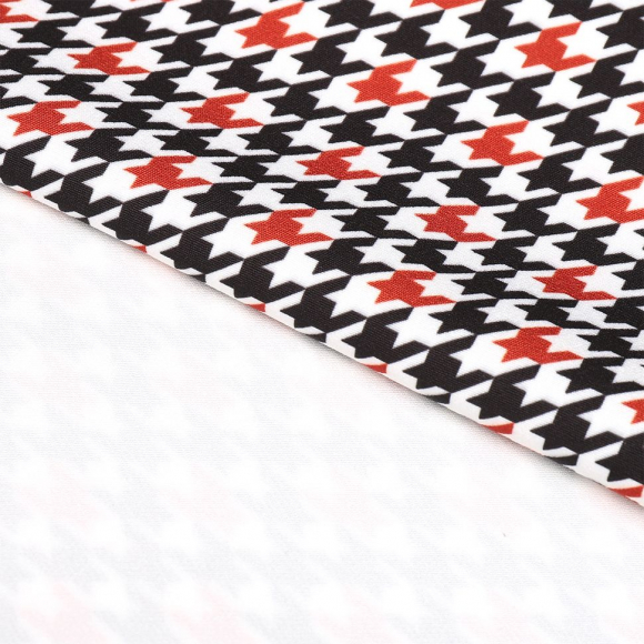 Ткань Барби 200 г/м? 95% полиэстер, 5% лайкра шир.148 см арт.Bar.pr.0419.5 цв.05 гусиная лапка рул.25м