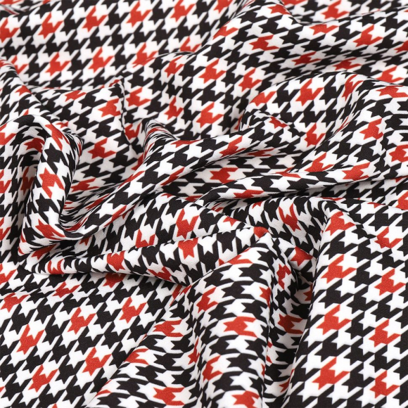 Ткань Барби 200 г/м? 95% полиэстер, 5% лайкра шир.148 см арт.Bar.pr.0419.5 цв.05 гусиная лапка рул.25м