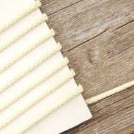 184853_Шнур PEGA хлопковый, цвет небеленый, 5,3 мм