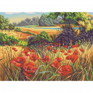 Рисунок на канве КОНЁК арт. 7818 Поле маков 45х60 см