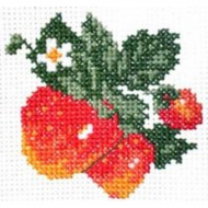 Набор для вышивания АЛИСА арт.0-21 Клубничка 7х7 см