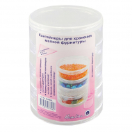 16304_Контейнер для хранения мелкой фурнитуры, 70 х 105 мм, пластик, 4 ячейки
