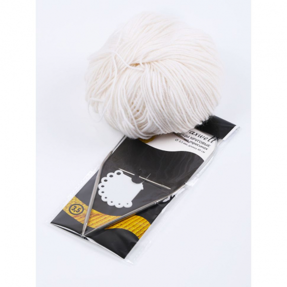 Спицы круговые для вязания на тросиках Maxwell Black арт.40-35 3,5 мм /40 см Спицы круговые для вязания на тросиках Maxwell Black арт.40-35 3,5 мм /40 см