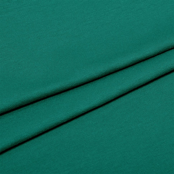 Ткань футер 2х нитка петля гл/крашеный, 230г/м?  74% хл 21%пэ 5%эласт  шир.180см арт.ШН-23074215-26 цв.ментол рул. 45-70м