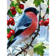 166094_Картина стразами "Зимнее чудо"