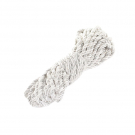 Шнур витой мебельный арт.SHDV282 5мм уп.10м белый/серебро