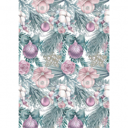 Ткань для пэчворка PEPPY Новогоднее Волшебство 135 г/м? 100% хлопок цв.НВ-03 белый уп.50х50 см