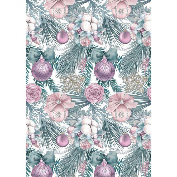 Ткань для пэчворка PEPPY Новогоднее Волшебство 135 г/м? 100% хлопок цв.НВ-03 белый уп.50х50 см