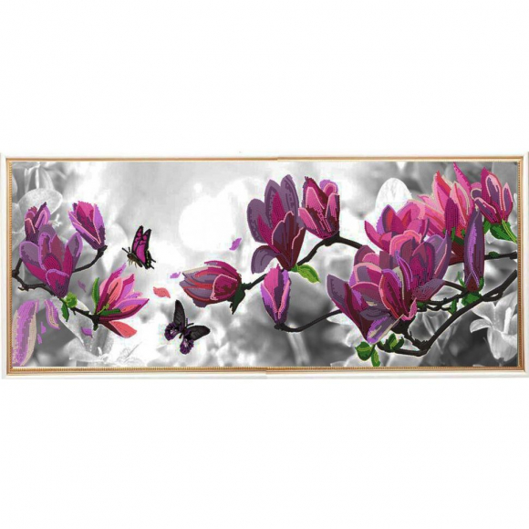 Рисунок на ткани КОНЁК арт. 8511 Цветущая магнолия 25х65 см