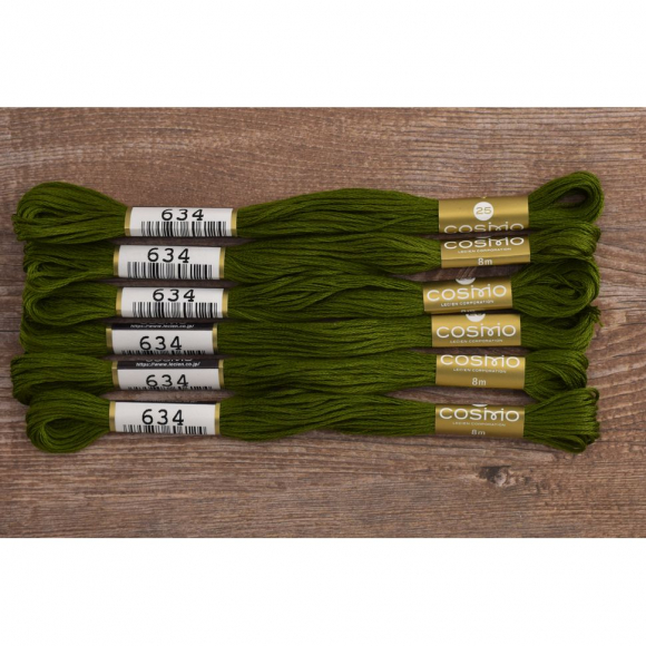 Мулине COSMO однотонный цвет 634 Мулине COSMO однотонный цвет 634