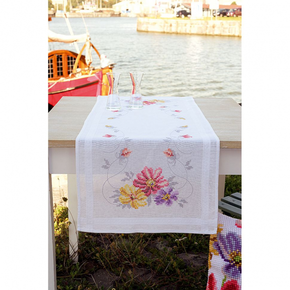 98596_Набор для вышивания дорожки "Красочные цветы"