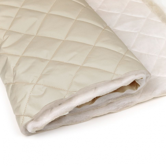 Ткань стежка ниточная Dewspo TBY Ромб 5,5см 100%пэ 230г/м2 150см молочный S122 рул.30-50м