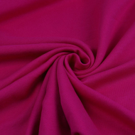 Ткань трикотаж Футер 2х нитка начес хлопок 190г опененд 100+100см фуксия 18-1945 уп.6м