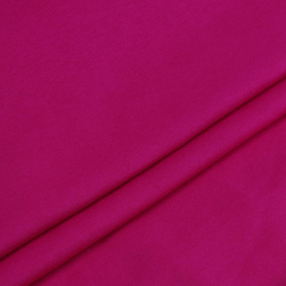 Ткань трикотаж Футер 2х нитка начес хлопок 190г опененд 100+100см фуксия 18-1945 уп.6м Ткань трикотаж Футер 2х нитка начес хлопок 190г опененд 100+100см фуксия 18-1945 уп.6м