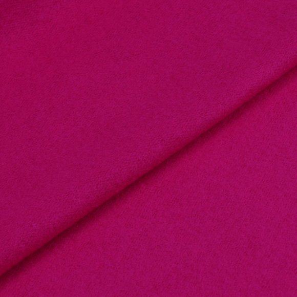 Ткань трикотаж Футер 2х нитка начес хлопок 190г опененд 100+100см фуксия 18-1945 уп.6м Ткань трикотаж Футер 2х нитка начес хлопок 190г опененд 100+100см фуксия 18-1945 уп.6м